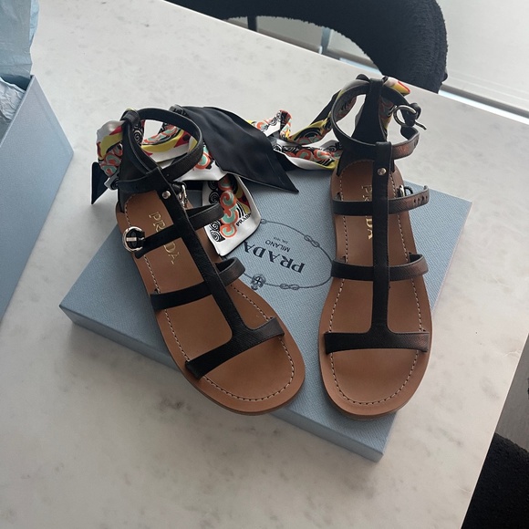Prada sandals only used once - Picture 1 of 3